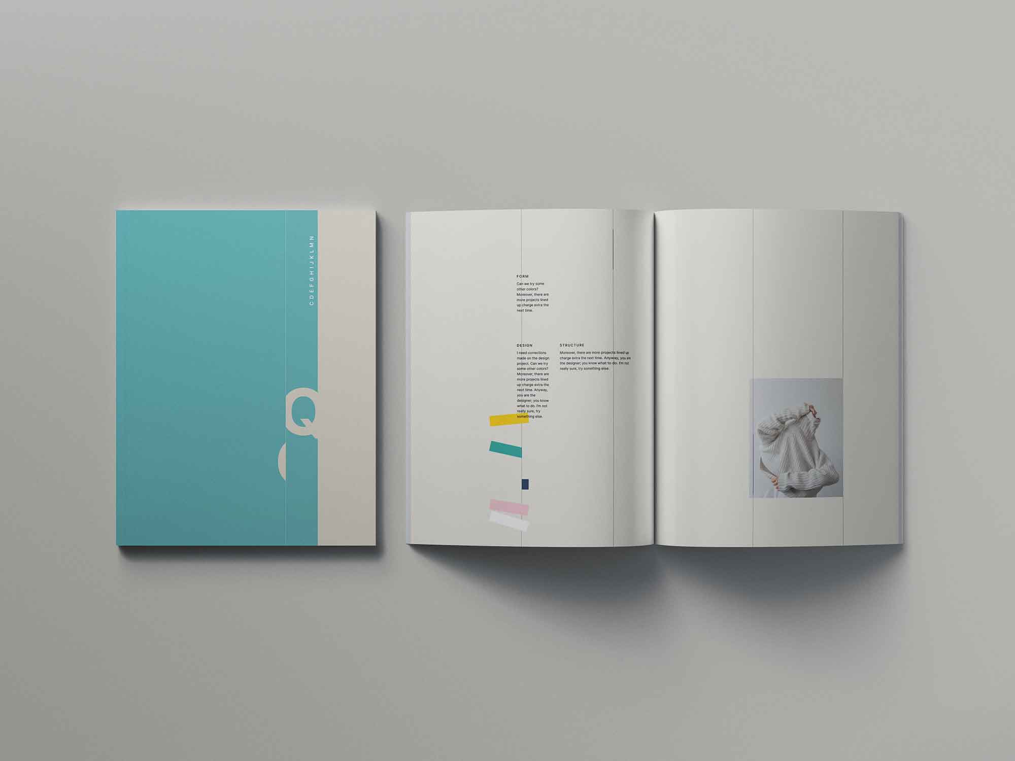 Letter Magazine Mockup