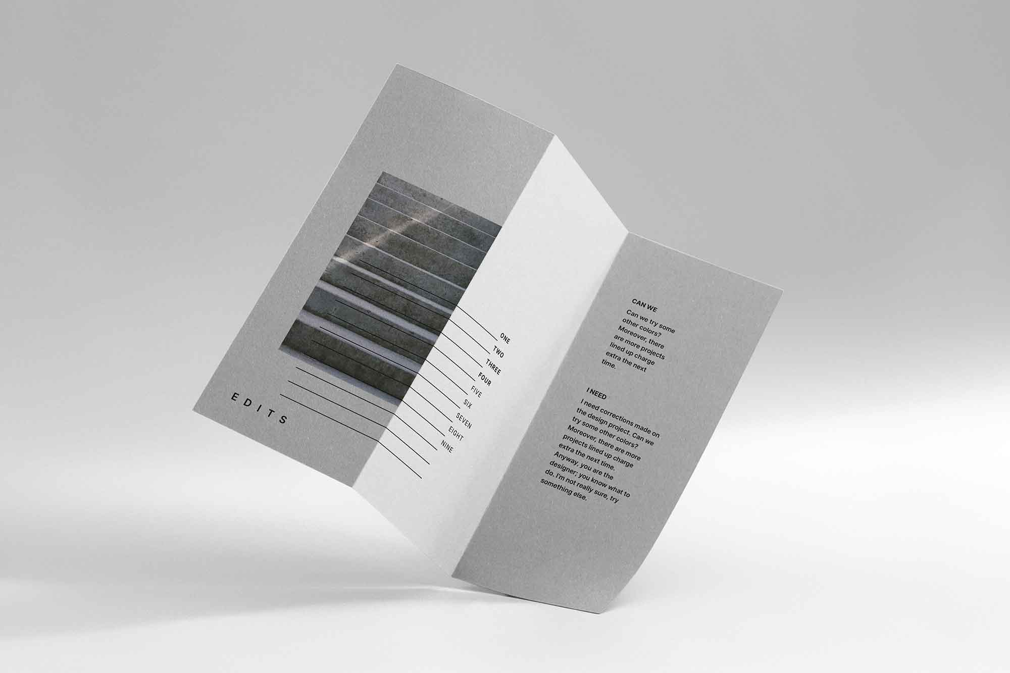 Letter Trifold Mockup