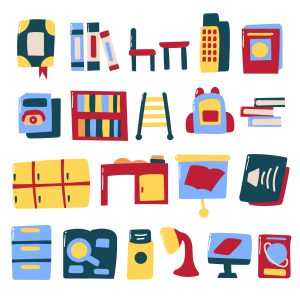 Library Hand Drawn Illustrations