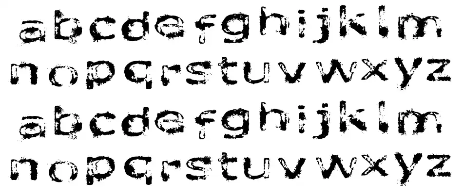 Like fonts in the rain