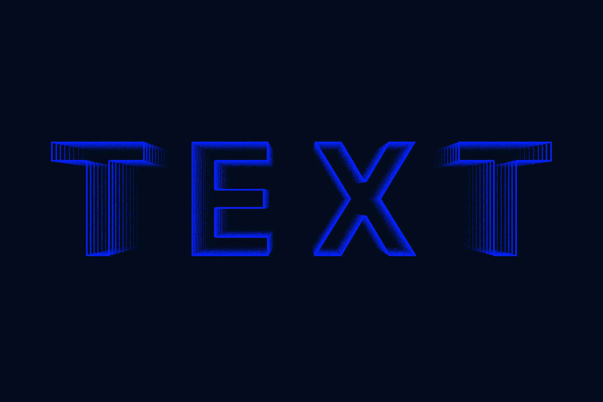 Lines 3D Text Effect
