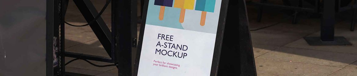 Long A-Stand Mockup
