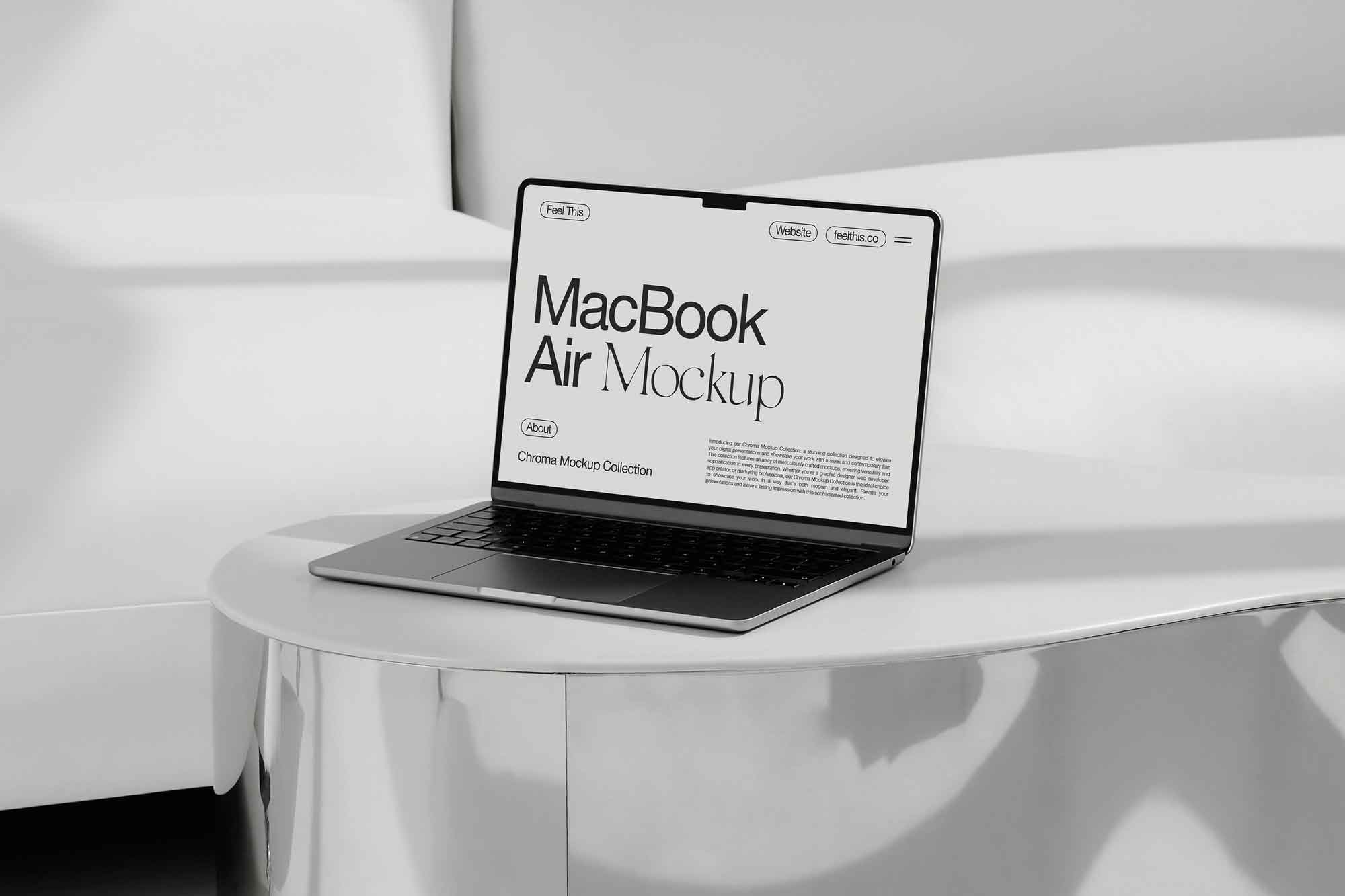 MacBook Air M2 Mockup