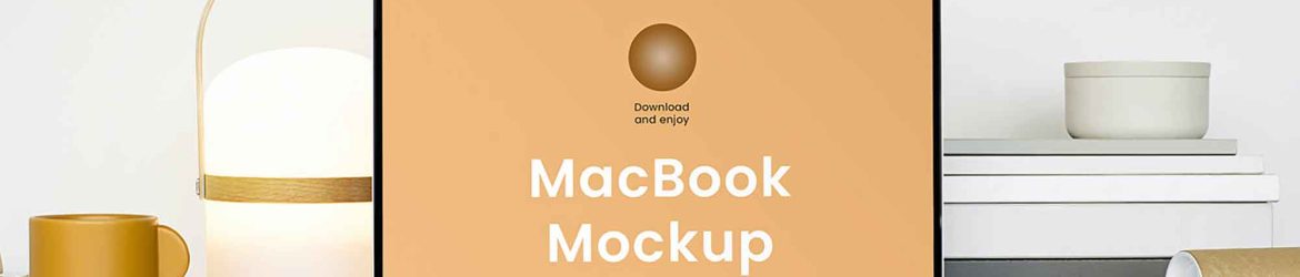 MacBook Front View Mockup