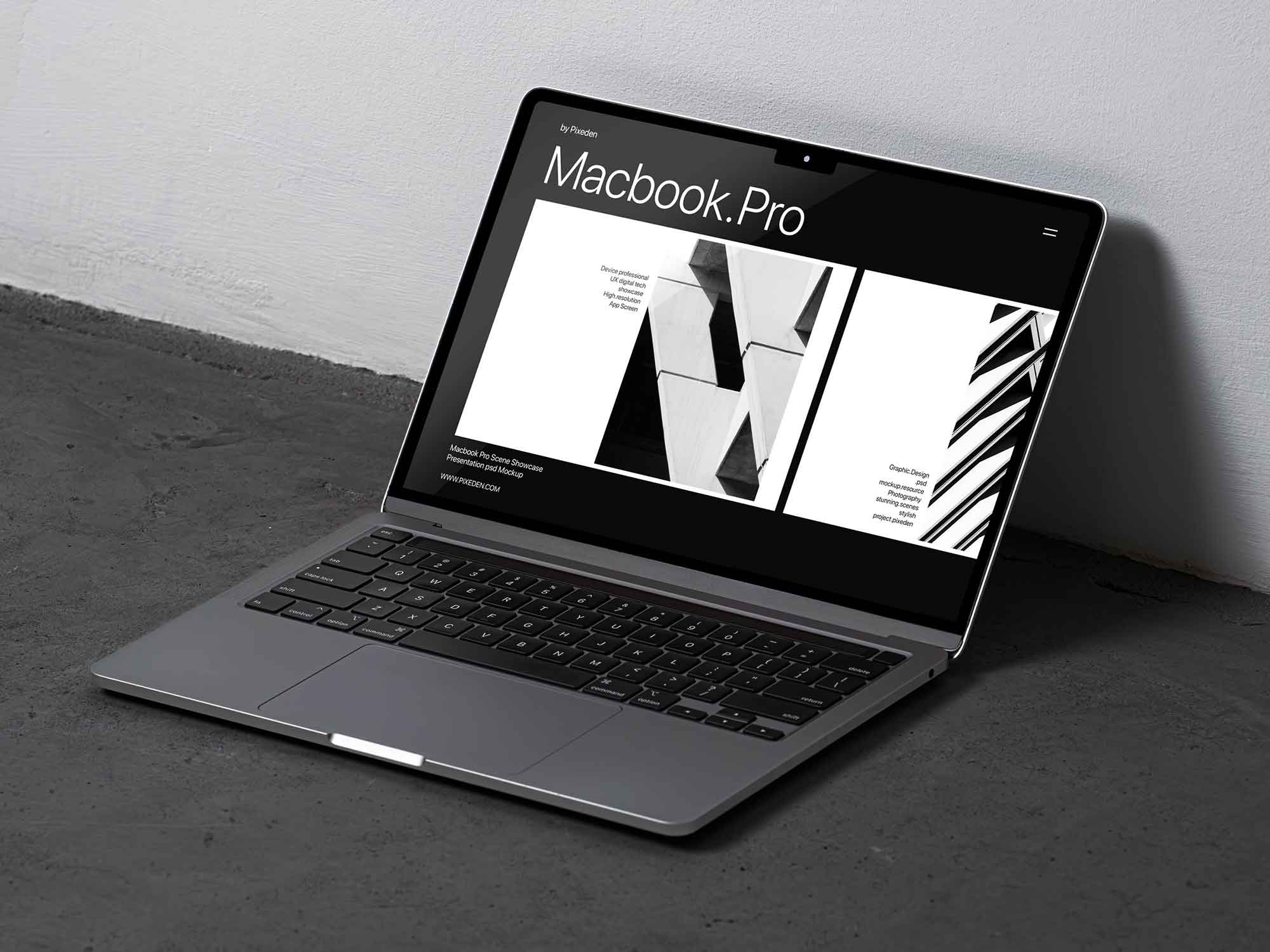 MacBook Pro Showcase Screen Mockup