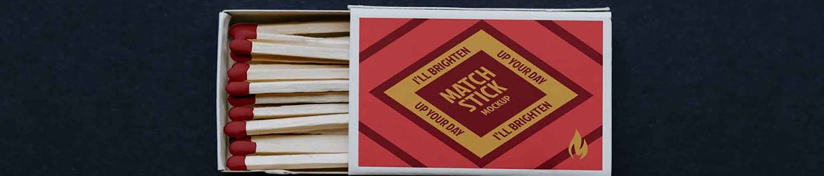 Matchstick Box Mockup