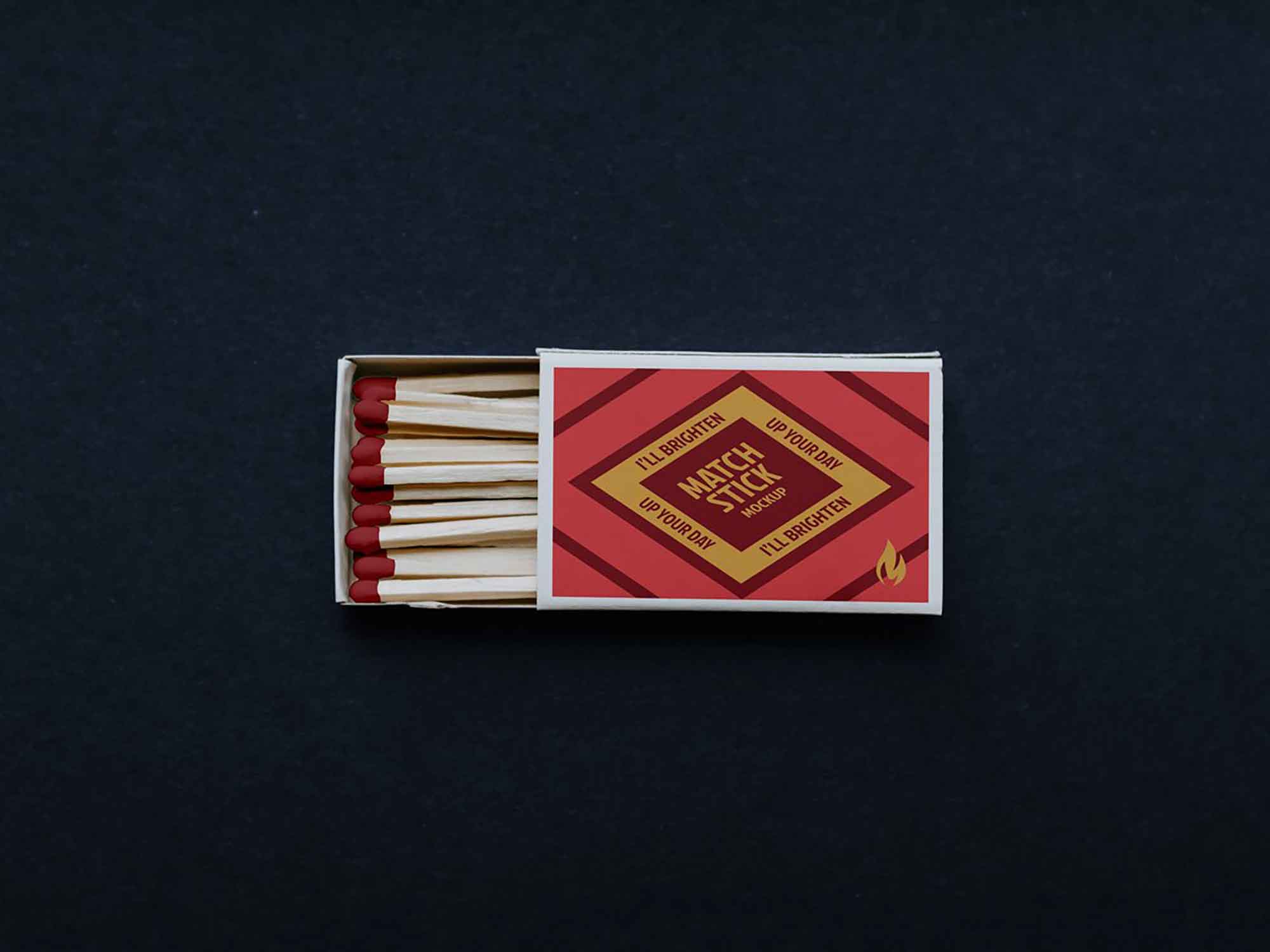 Matchstick Box Mockup