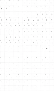 Mapa de caracteres da fonte McCoy - Hello Lori