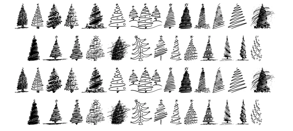 Merry Christmas Trees