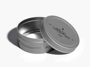 Metal Cream Jar Mockup