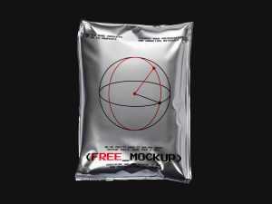 Metallic Bloated Package Mockup