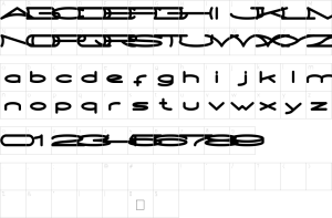 Mapa de caracteres da fonte Metro City Font | 1001 Free Fonts