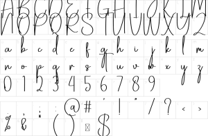 Mapa de caracteres da fonte Midjourney Font | 1001 Free Fonts