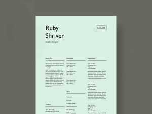 Minimal Creative Resume Template