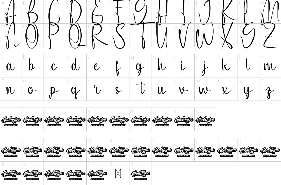 Mapa de caracteres da fonte Mix Match Font | 1001 Free Fonts