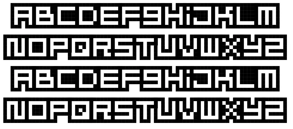 Mizu Font Alphabet