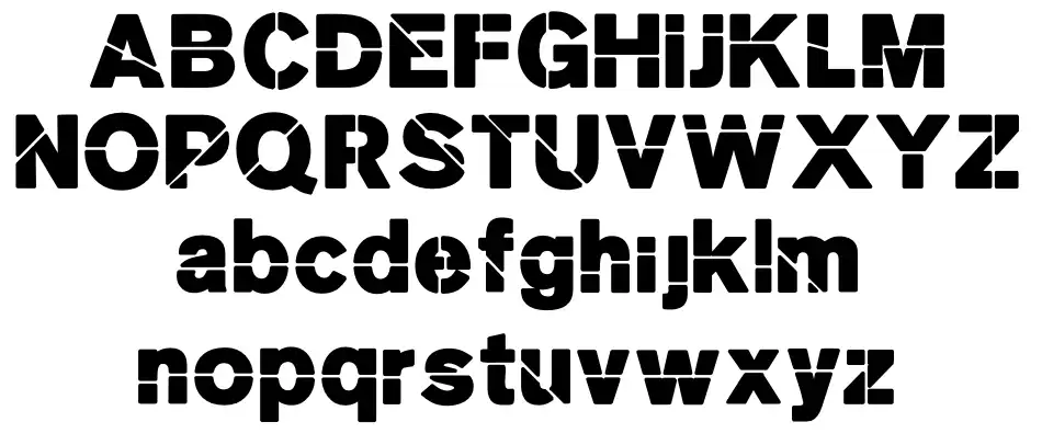 MK Stencil Sans Black