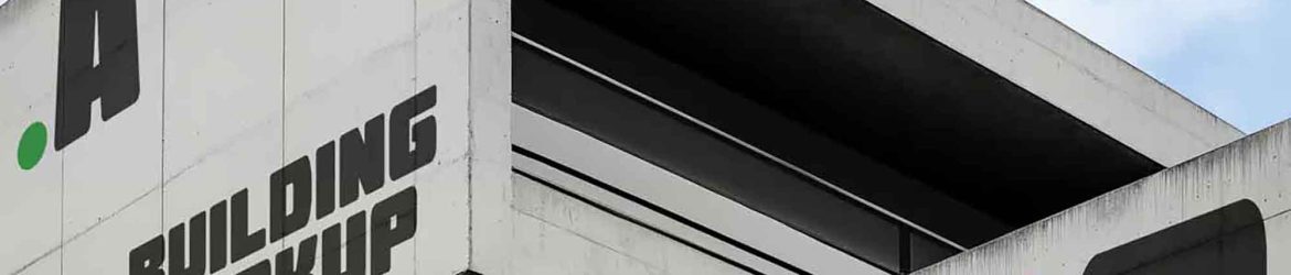 Modern Concrete Building Mockup