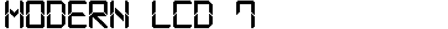 Modern LCD 7 Font | 1001 Free Fonts