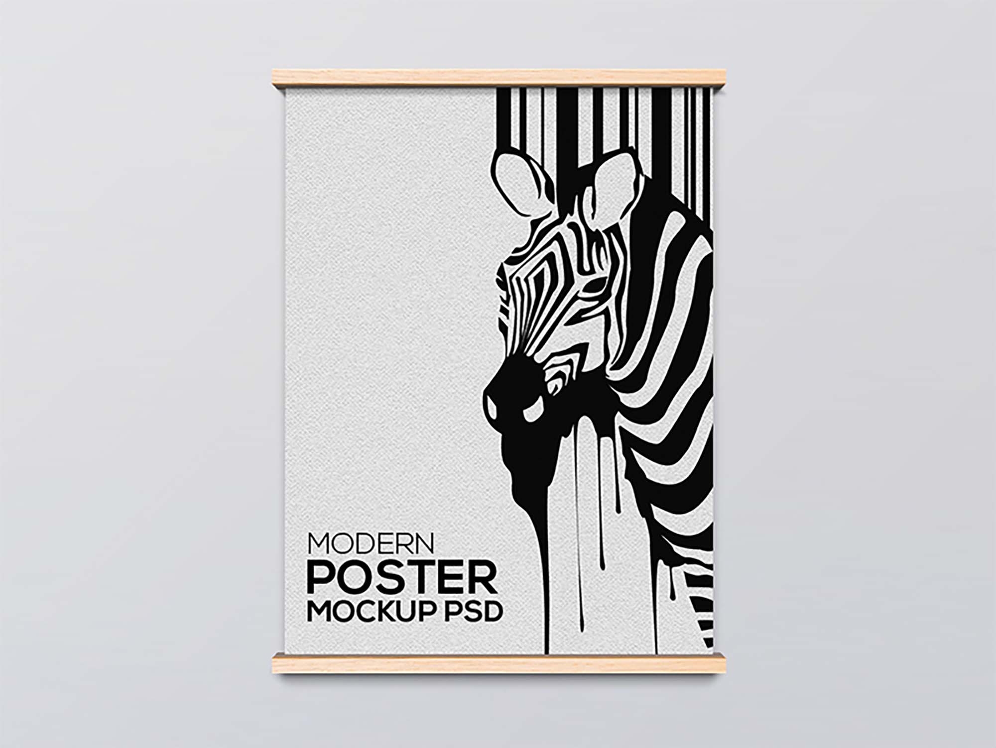 Modern Poster Frame Mockup (PSD)