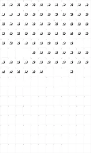 Mapa de caracteres da fonte Moon Font