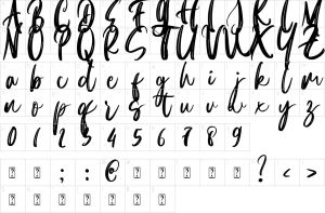 Mapa de caracteres da fonte Moon Stars Font | 1001 Free Fonts