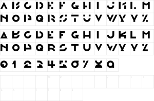 Mapa de caracteres da fonte Morgante Font | 1001 Free Fonts