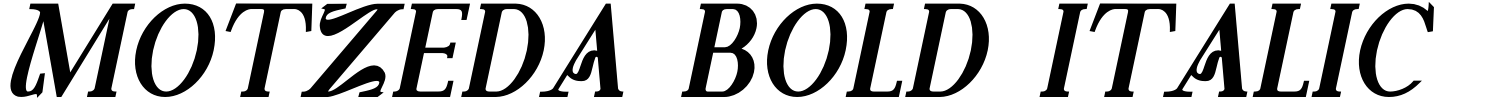 Motzeda Bold Italic Font | 1001 Free Fonts