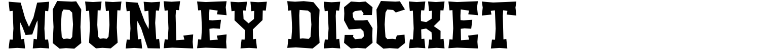 Mounley Discket Font | 1001 Free Fonts