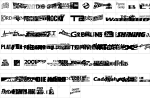 Mapa de caracteres da fonte Movie Gallery Font | 1001 Free Fonts