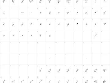 Mapa de caracteres da fonte Mr.Jackson Rankenstein