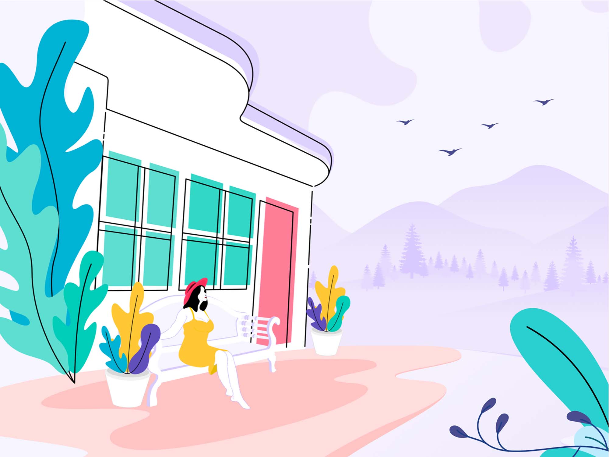 Near To Nature Illustration (Sketch)