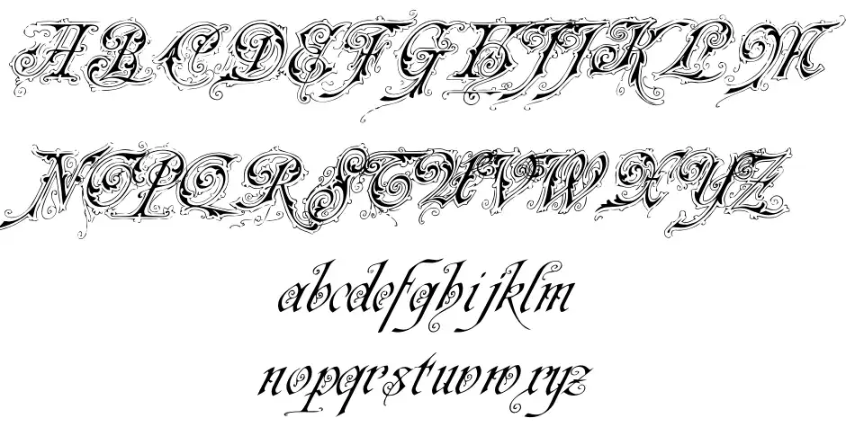 Neue Zier Schrift