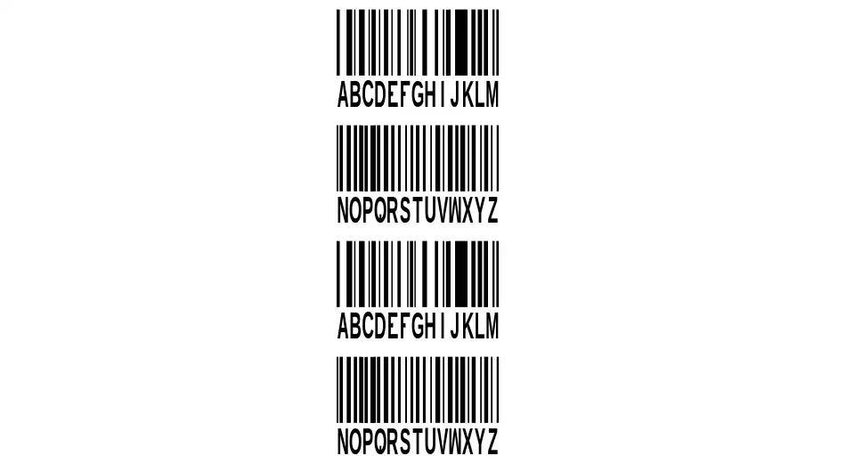 New Barcode Font TFB