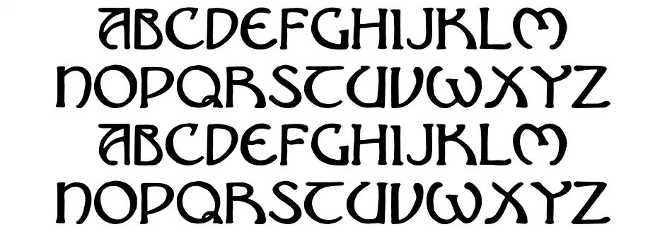 Nouveau Uncial Caps