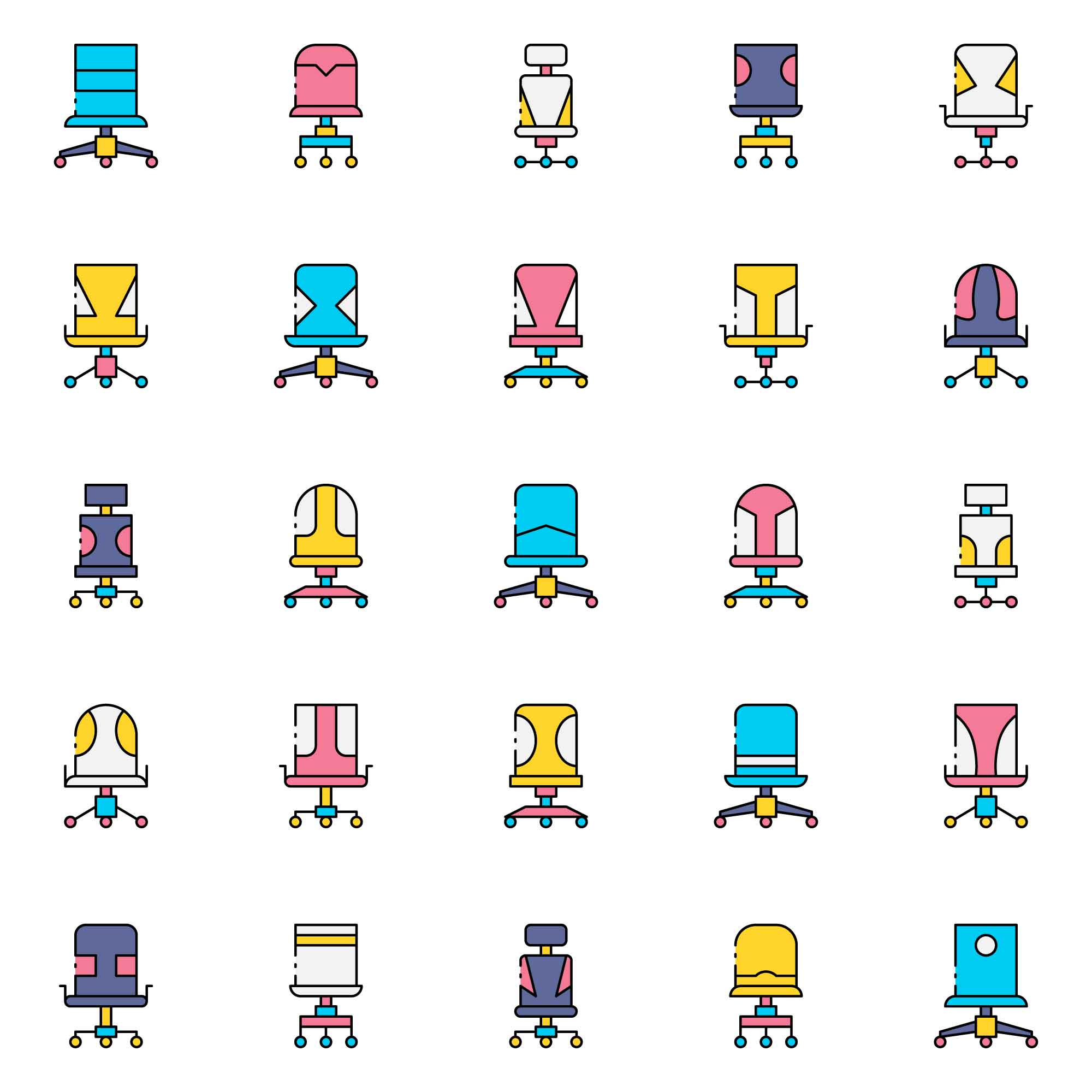Office Chair Icons