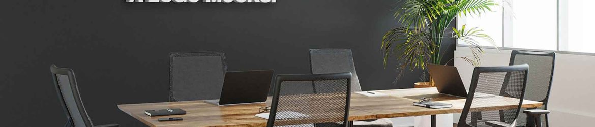 Office Conference Room Logo Mockup