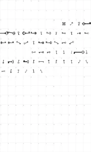 Mapa de caracteres da fonte Old Retro Keys TFB