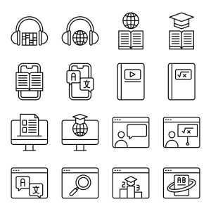 Online Education Icons