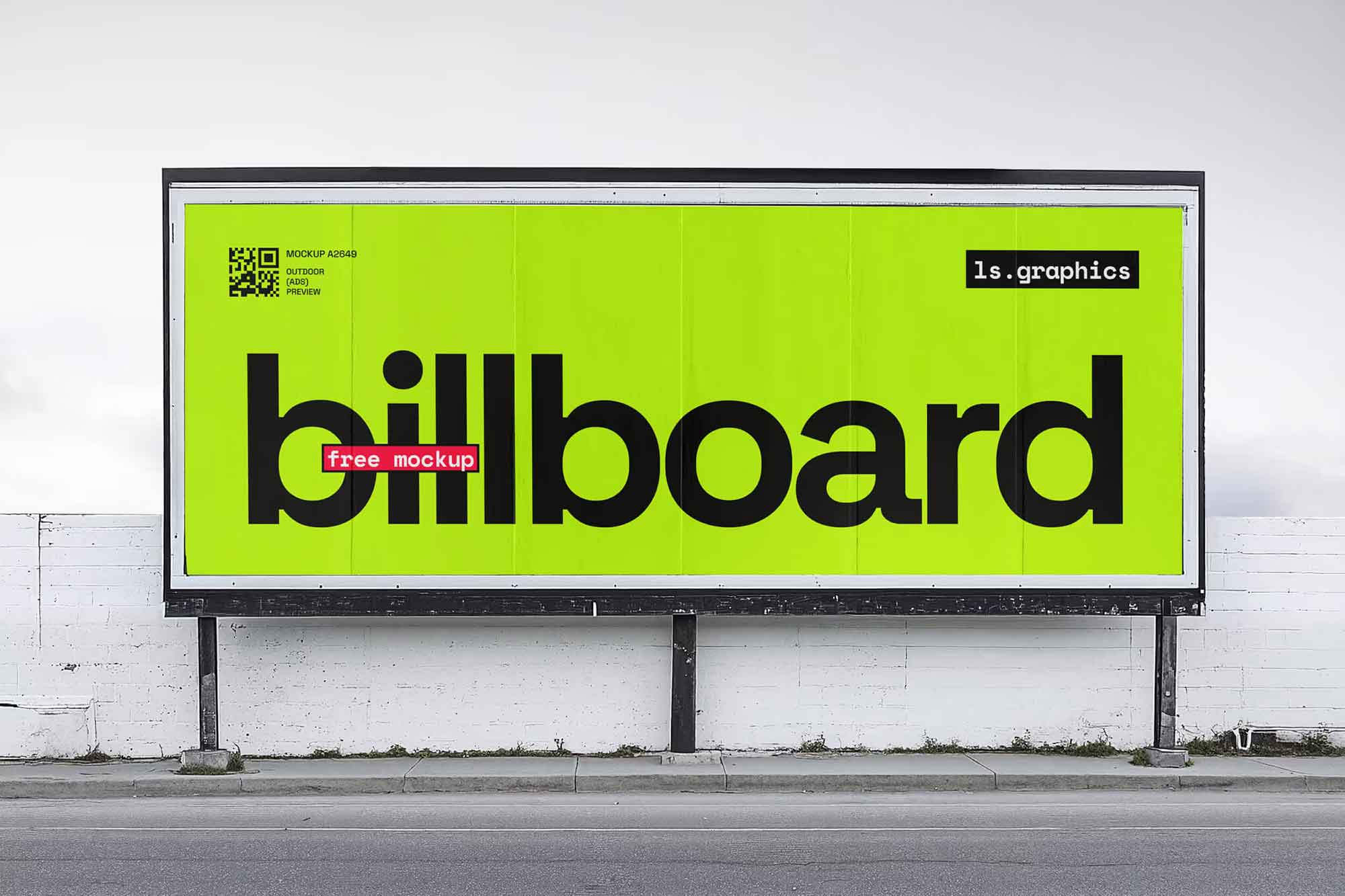 Outdoor Billboard Banner Mockup