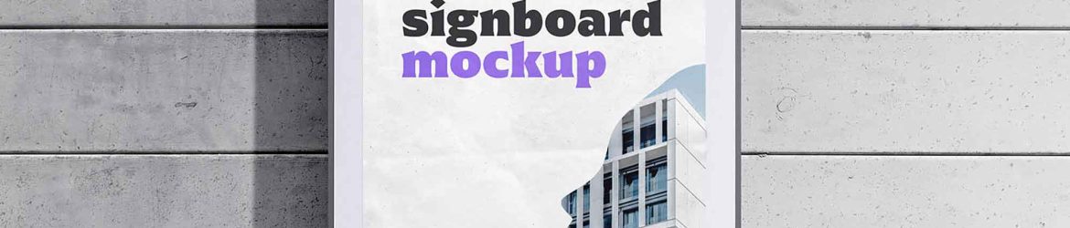 Outdoor Signboard Mockup
