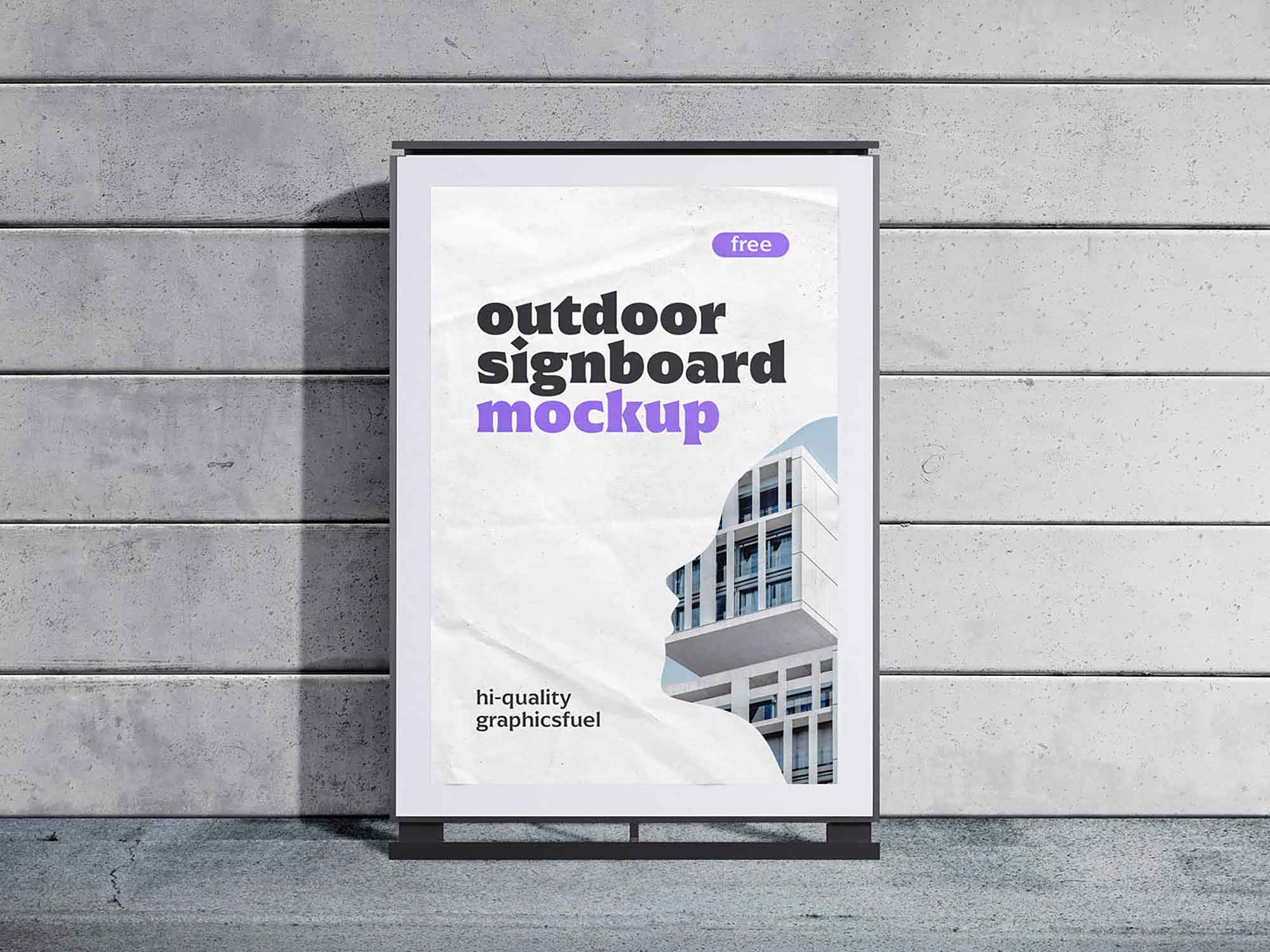 Outdoor Signboard Mockup