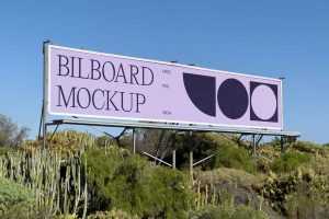 Outdoor Wide Billboard Mockup
