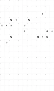 Mapa de caracteres da fonte Outerspace Militia
