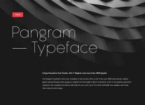 Pangram Sans Font