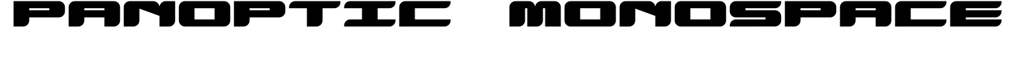 Panoptic Monospace Font | 1001 Free Fonts