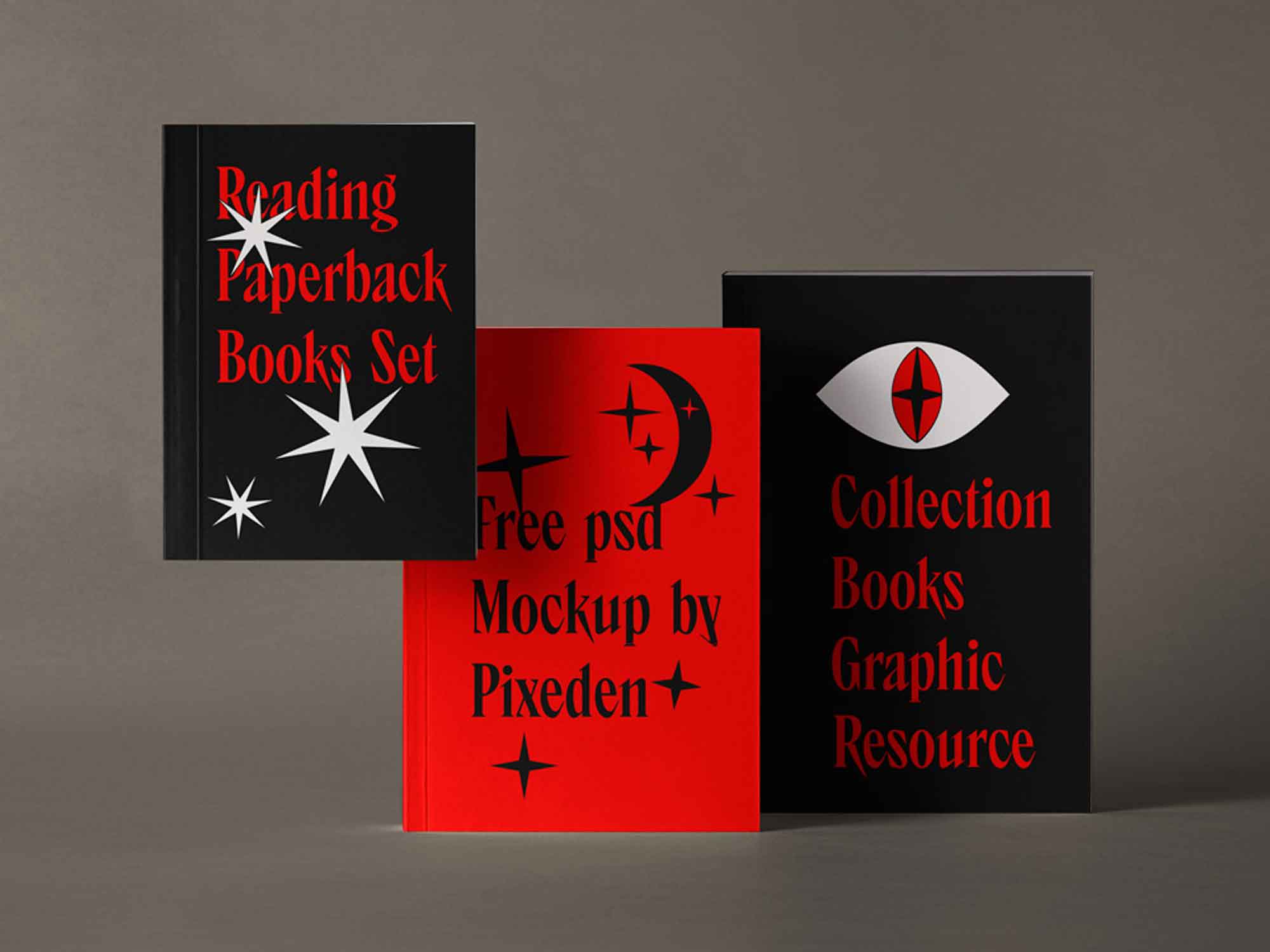 Paperback Books Mockup