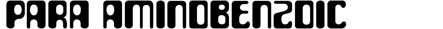 Para Aminobenzoic Font | 1001 Free Fonts