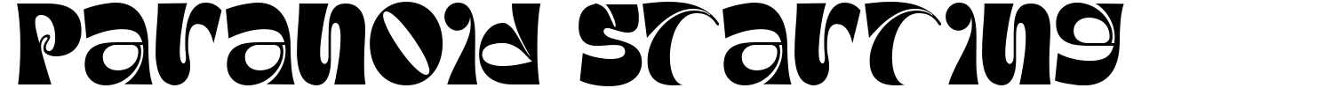 Paranoid Starting Font | 1001 Free Fonts