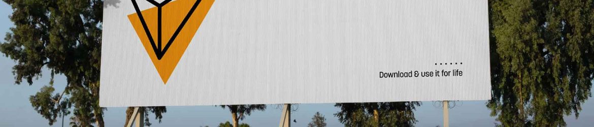 Parking Lot Billboard Mockup